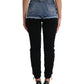 Dolce & Gabbana Chic High Waist Skinny Pants with Denim Shorts