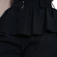 Dolce & Gabbana Elegant High Waist Ruffled Black Pants