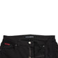 Dolce & Gabbana Elegant Mid Waist Black Skinny Jeans