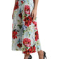 Dolce & Gabbana Floral High Waist Wide Leg Pants