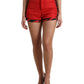 Dolce & Gabbana Chic Red High-Waist Hot Pants Shorts