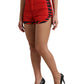 Dolce & Gabbana Chic Red High-Waist Hot Pants Shorts