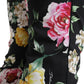 Dolce & Gabbana Elegant Floral Mid Waist Cropped Pants