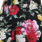 Dolce & Gabbana Elegant Floral Mid Waist Cropped Pants