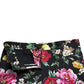 Dolce & Gabbana Elegant Floral Mid Waist Cropped Pants