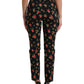 Dolce & Gabbana Elegant High-Waist Floral Tapered Pants