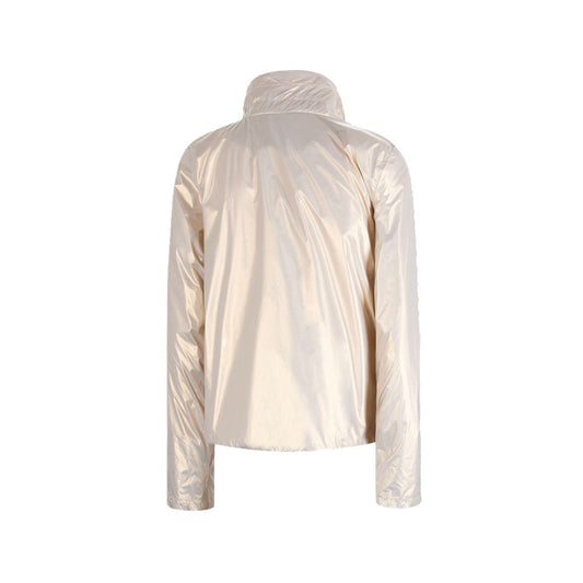 Yes Zee Pearlescent Nylon Jacket with Triple Zip Design