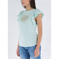 Yes Zee Sporty Chic Embroidered Crew Neck Tee