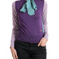 Dolce & Gabbana Silk Knitted Bow Sweater - Multicolor Luxury