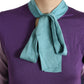 Dolce & Gabbana Silk Knitted Bow Sweater - Multicolor Luxury