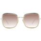 Omega Gold Women Sunglasses