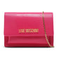 Love Moschino Chic Fuchsia Faux Leather Shoulder Bag