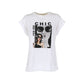 Yes Zee Elegant Rhinestone Embellished Crew-Neck Tee