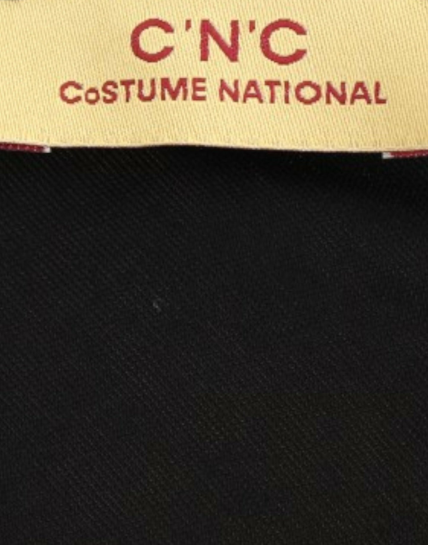 Costume National Elegant Black Knee-Length Viscose Dress