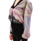 Sergei Grinko Multicolor Silk Blouse Jacket