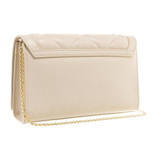 Love Moschino Chic White Faux Leather Crossbody Bag