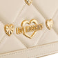 Love Moschino Chic White Faux Leather Crossbody Bag