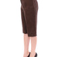 Dolce & Gabbana Elegant Wool Blend Brown Shorts