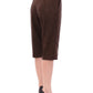 Dolce & Gabbana Elegant Wool Blend Brown Shorts