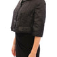 Dolce & Gabbana Elegant Black Bolero Shrug Jacket