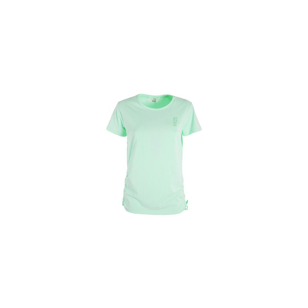 Yes Zee Chic Green Crew-Neck Tee with Side Drawstrings