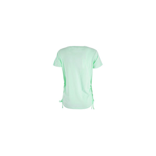 Yes Zee Chic Green Crew-Neck Tee with Side Drawstrings