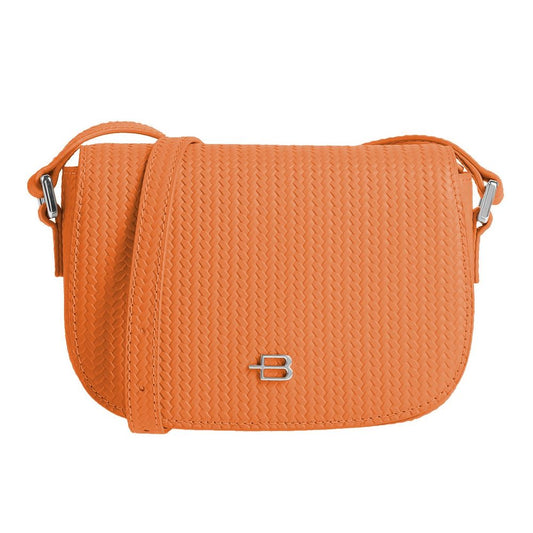 Baldinini Trend Chic Woven Print Leather Crossbody Bag