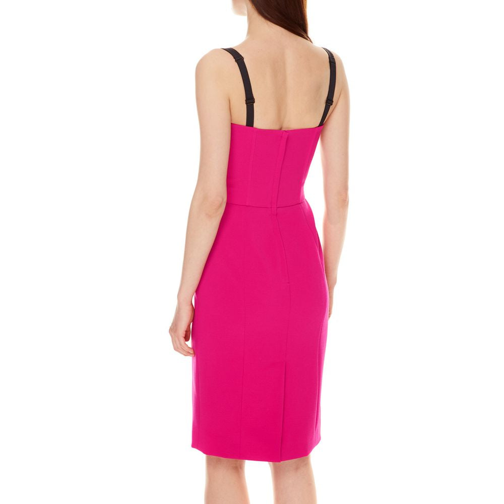 Dolce & Gabbana Elegant Fuchsia Sheath Dress with Silk Lining