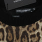 Dolce & Gabbana Elegant Leopard Print Short Sweater Top