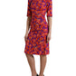 Dolce & Gabbana Vibrant Floral Silk Charmeuse Dress