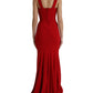 Dolce & Gabbana Elegant Red Bodycon Maxi Evening Dress