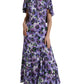 Dolce & Gabbana Elegant Floral Silk Maxi Dress