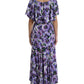 Dolce & Gabbana Elegant Floral Silk Maxi Dress