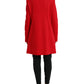 Liu Jo Elegant Red Double Breasted Long Coat