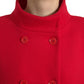 Liu Jo Elegant Red Double Breasted Long Coat