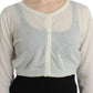 Ermanno Scervino Chic Cropped Alpaca Blend Sweater