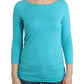 Ermanno Scervino Elegant Blue Modal Blend Top