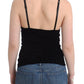 Ermanno Scervino Elegant Black Cami Lingerie Top