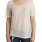 Ermanno Scervino Elegant White Cotton Short Sleeve Blouse