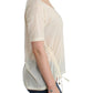 Ermanno Scervino Elegant White Cotton Short Sleeve Blouse