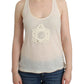 Ermanno Scervino Sophisticated White Cotton Tank Top