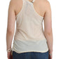 Ermanno Scervino Sophisticated White Cotton Tank Top