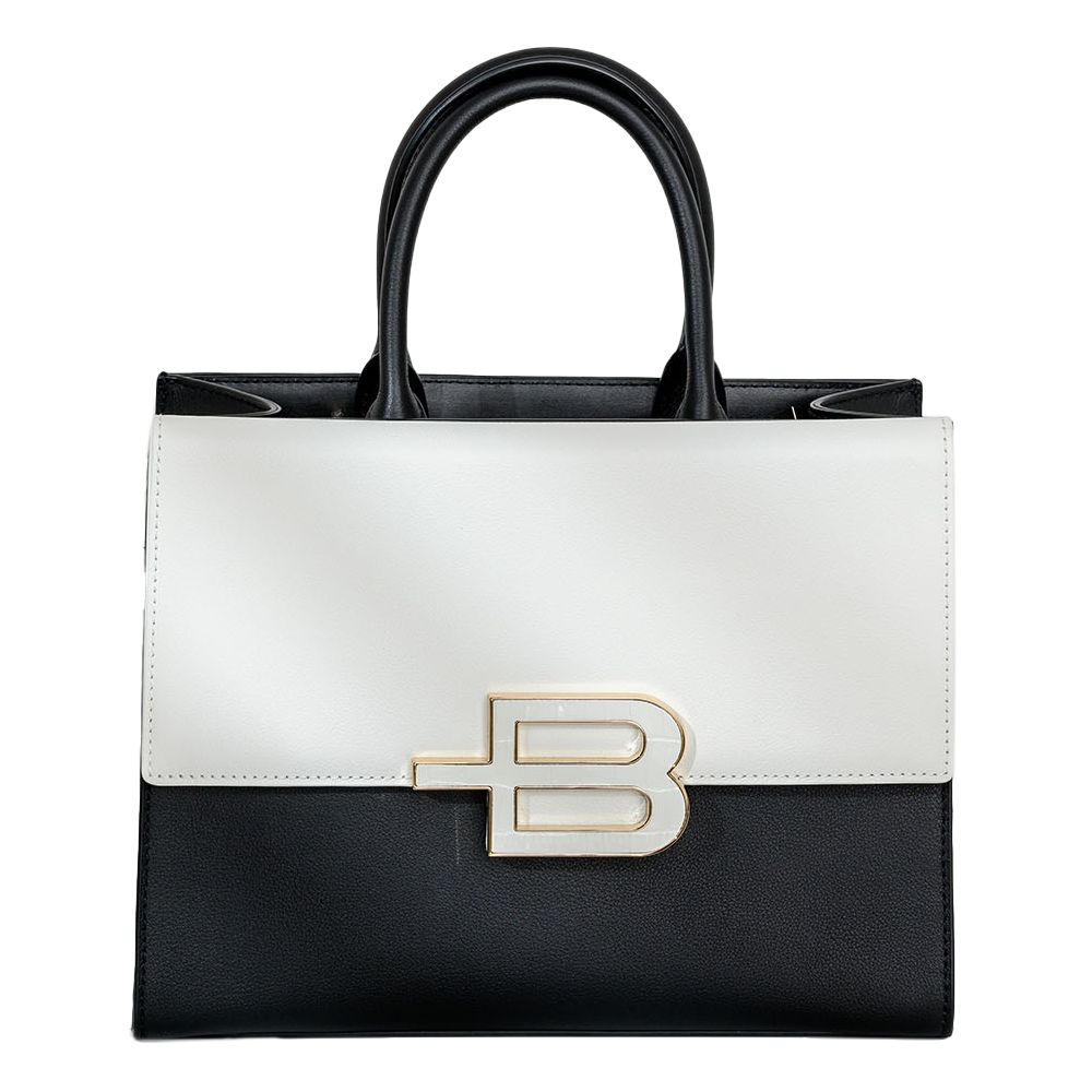 Baldinini Trend Chic Monochrome Calfskin Handbag