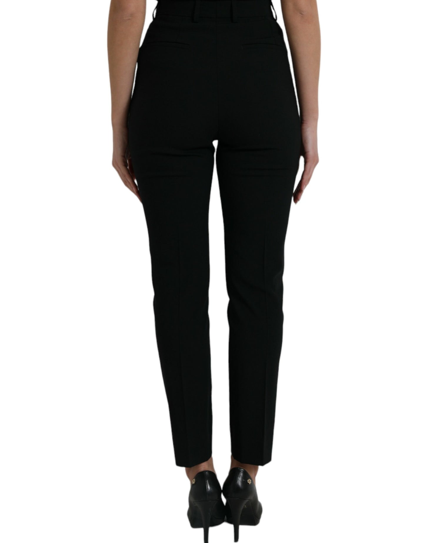 Dolce & Gabbana Elegant High Waist Tapered Wool Pants