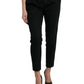 Dolce & Gabbana Elegant High-Waist Tapered Cropped Pants