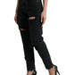 Dolce & Gabbana Elegant High-Waist Black Stretch Jeans