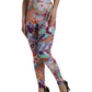 Dolce & Gabbana Enchanting Floral Print High-Waist Leggings