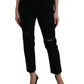 Dolce & Gabbana Elegant High Waist Black Stretch Jeans