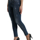 Dolce & Gabbana Elegant Mid Waist Stretch Jeans in Blue