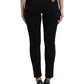 Dolce & Gabbana Chic Black Mid-Waist Stretch Jeans